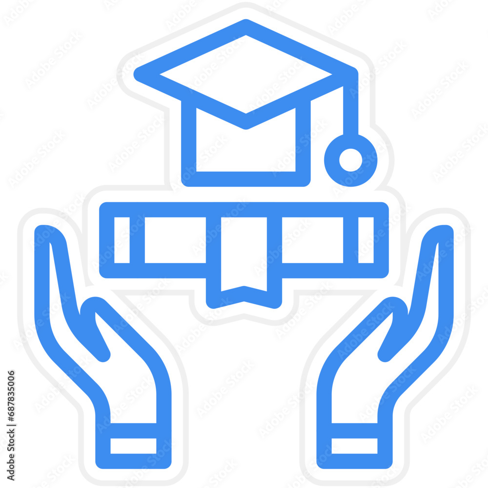 Obraz premium Alumni Icon Style