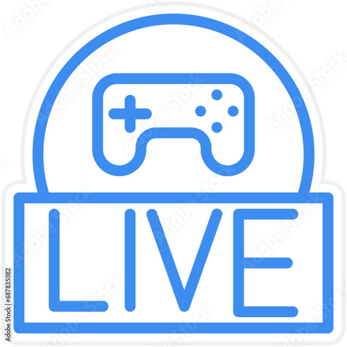 Live Gaming Icon Style