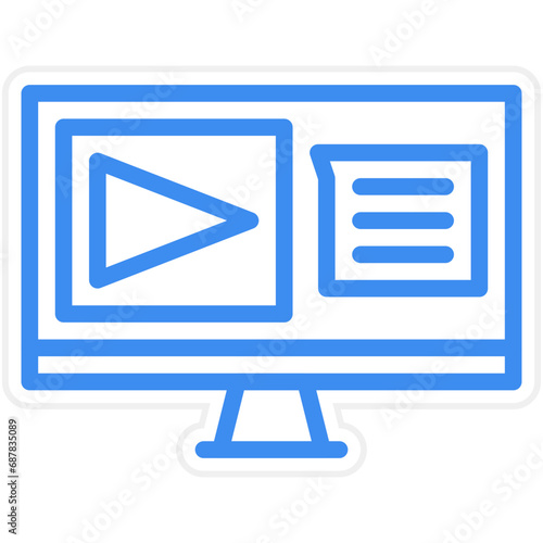 Live Lecture Icon Style