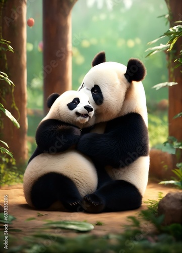 giant panda eating bamboo panda eating bamboo panda, bear, animal, china, bamboo, giant, mammal, zoo, wildlife, black, endangered, eating, wild, nature, asia, white, giant panda, rare, 