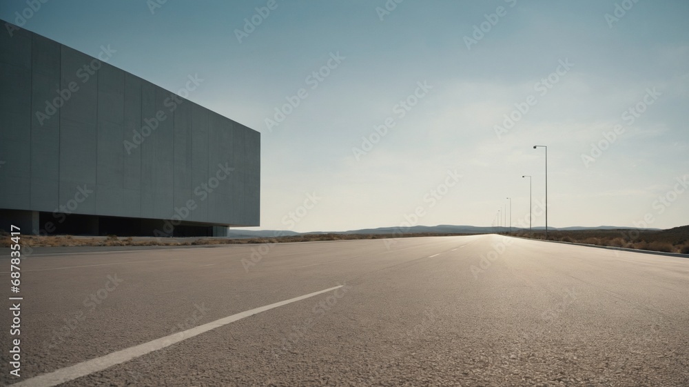 Dusk Future Architecture Empty Scene Dusk Future Architecture Empty Scene