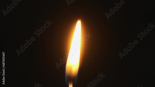 Close Up Full Frame Candle Flame
