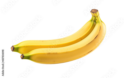 Single Banana On Transparent Background