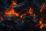 Molten Magma Background with Dramatic Fire and Light