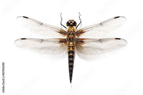 Graceful Dragonfly Pose on transparent background PNG © shair