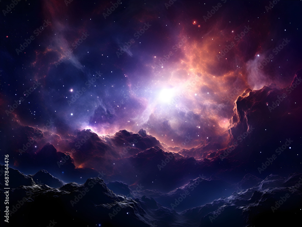 Breathtaking Galaxy in the Deep Space AI Artwork Breathtaking Galaxy in the Deep Space AI Artwork