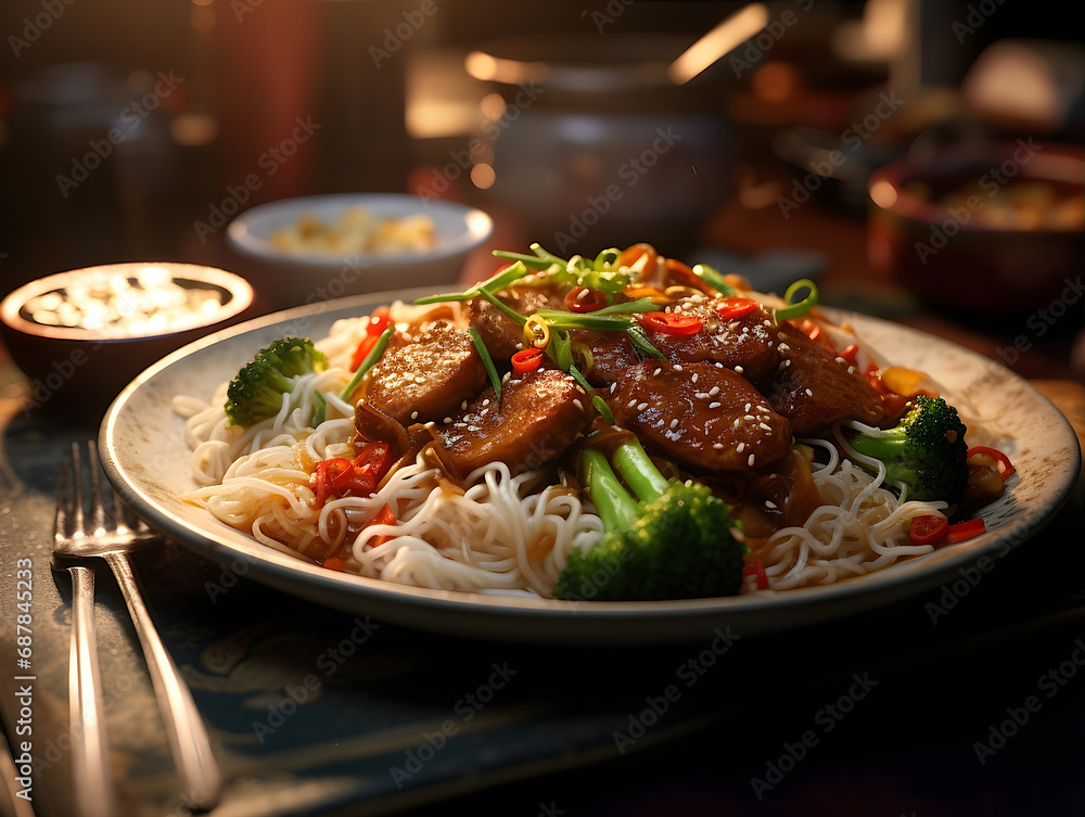 Chinese Hot Meal Main Dish AI Photo