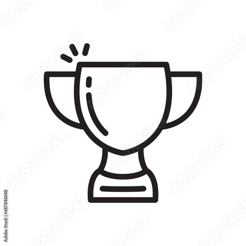 Monoline Trophy Set Vector 4