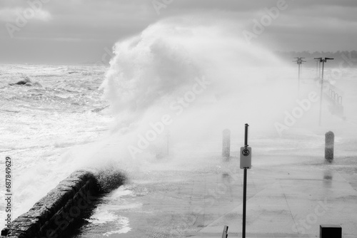 Wallpaper Mural Giant Waves Crashing Over Mornington Jetty. Mornington Pier is a popular destination for a range of recreational activities including sightseeing, fishing and scuba diving. Torontodigital.ca