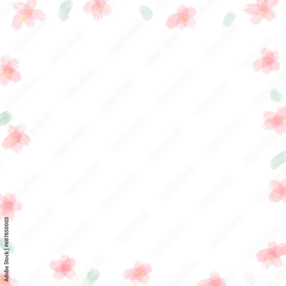 Paint Flower background hand drawn Paint Flower background hand drawn
