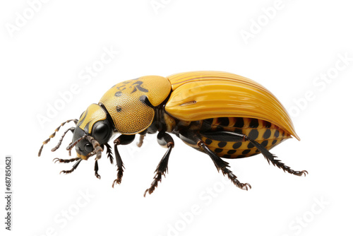 Animal Beetle and Hen Unlikely Companionship on a White or Clear Surface PNG Transparent Background