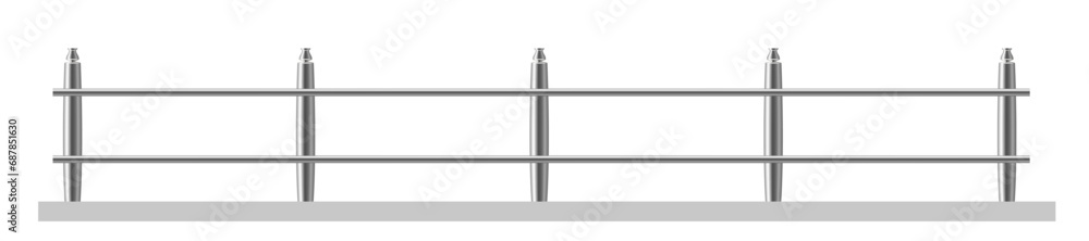 A metal fence. A place to copy, a 3d vector image. A metal fence. A place to copy, a 3d vector image.
