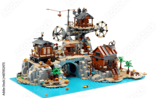 Dive into LEGO Creation Realm isolated on transparent background