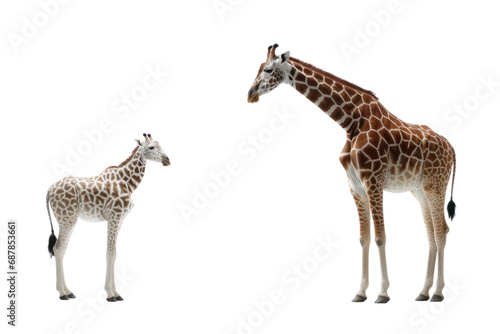 Animal Tall Giraffe Horse Allies Endearing Camaraderie on a White or Clear Surface PNG Transparent Background