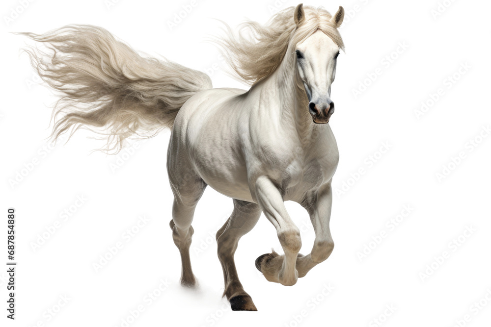 Obraz premium Animal Equestrian Companions Herds Graceful Assembly on a White or Clear Surface PNG Transparent Background