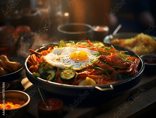 Korean Hot Meal Main Dish AI Photo