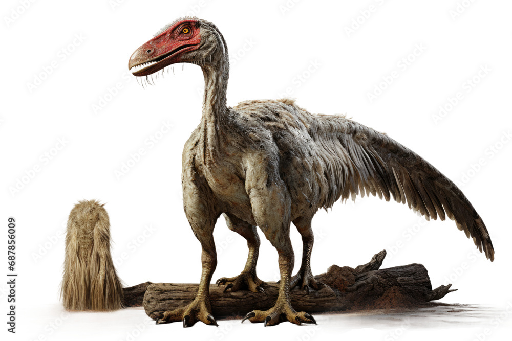 Obraz premium Animal Parasaurolophus Eagle Past and Present on a White or Clear Surface PNG Transparent Background