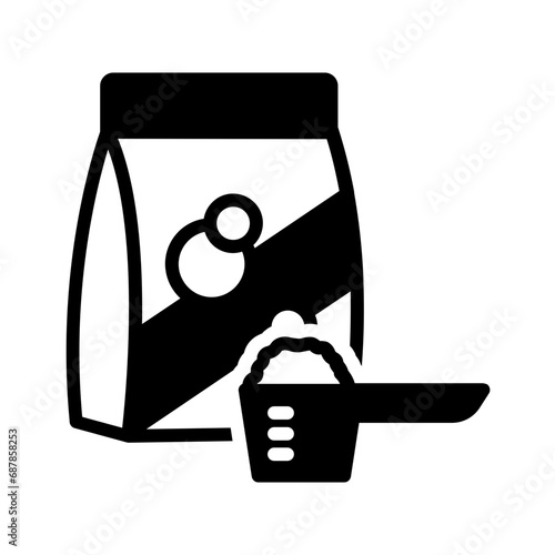 Solid black icon for Detergent