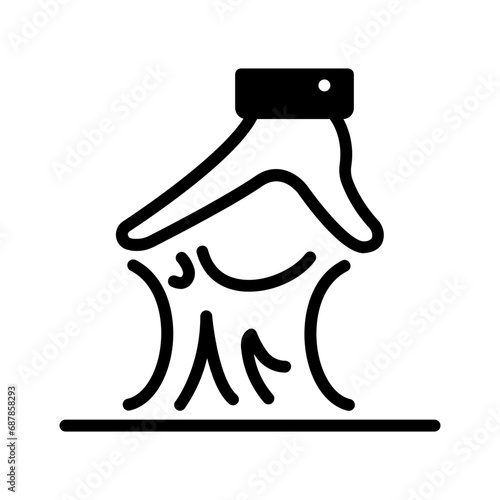Solid black icon for Tacky