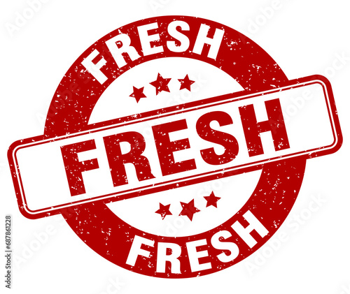 fresh stamp. fresh label. round grunge sign