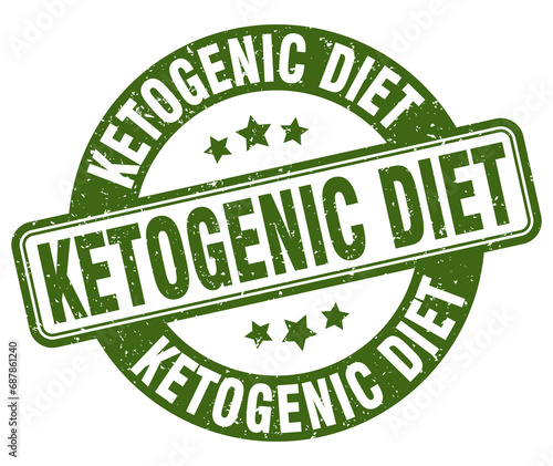 ketogenic diet stamp. ketogenic diet label. round grunge sign