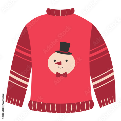 Christmas sweater vector