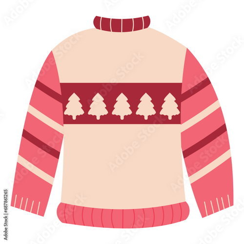 Christmas sweater vector