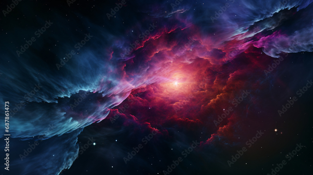 Colorful Supernova Space Banner