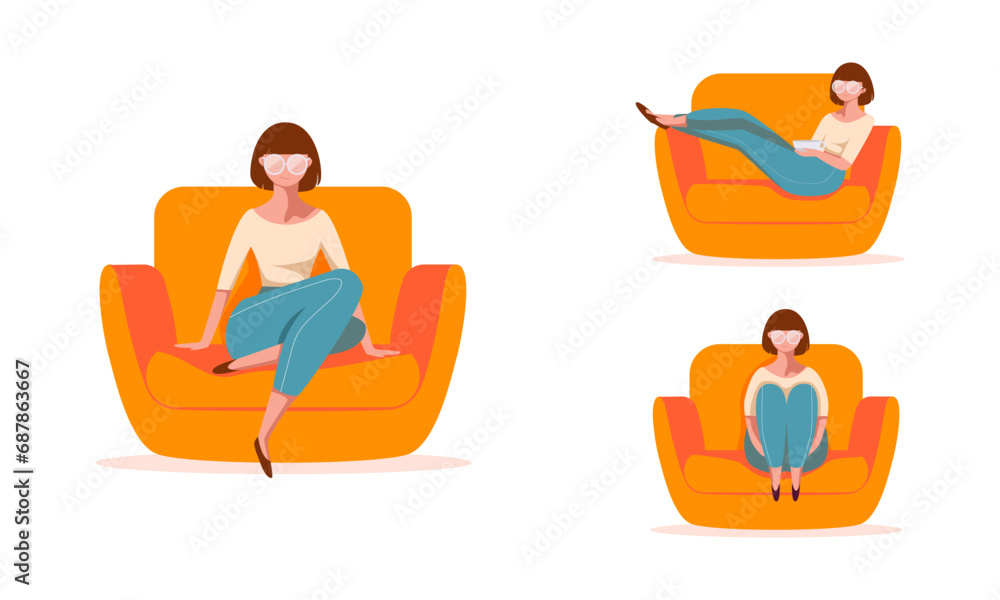 A girl relaxes during the weekend at home A girl relaxes during the weekend at home