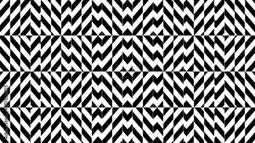 Abstract creative motion stripe geometric shape black and white background. Video animation Ultra HD 4k footage.