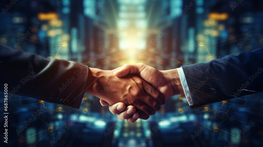 Crypto Business handshake