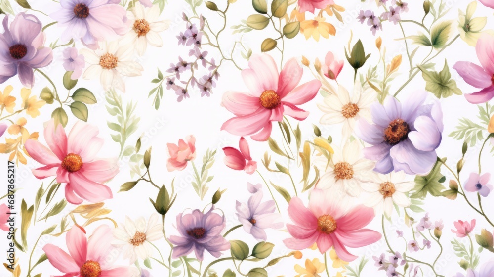 Dainty Abstract flower Bright and cute colors pattern, simple, neutral flowers on white background Seamless pattern of elegant, dainty, neutral watercolor floral for fabric, home decor, and wrapping Dainty Abstract flower Bright and cute colors pattern, simple, neutral flowers on white background Seamless pattern of elegant, dainty, neutral watercolor floral for fabric, home decor, and wrapping