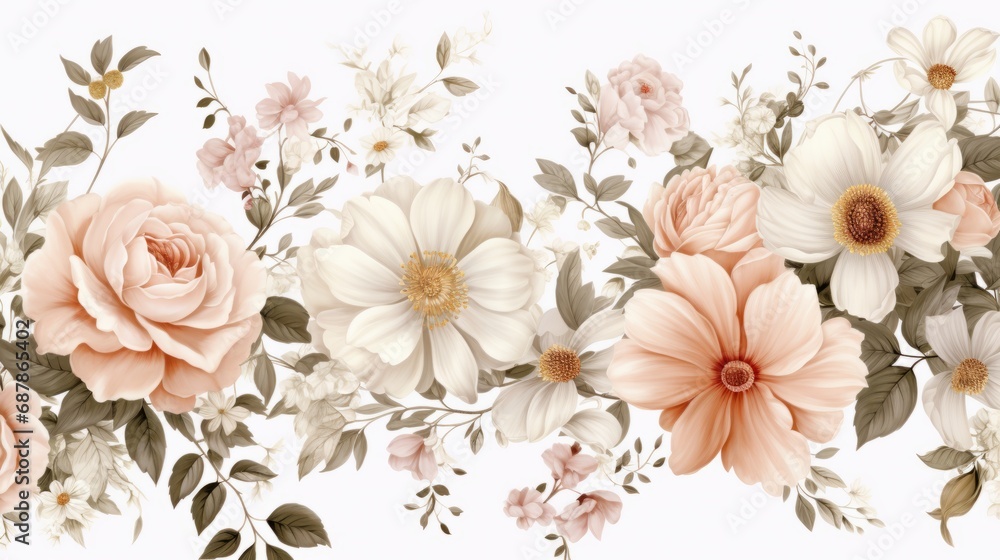 Dainty Abstract flower Bright and cute colors pattern, simple, neutral flowers on white background Seamless pattern of elegant, dainty, neutral watercolor floral for fabric, home decor, and wrapping Dainty Abstract flower Bright and cute colors pattern, simple, neutral flowers on white background Seamless pattern of elegant, dainty, neutral watercolor floral for fabric, home decor, and wrapping