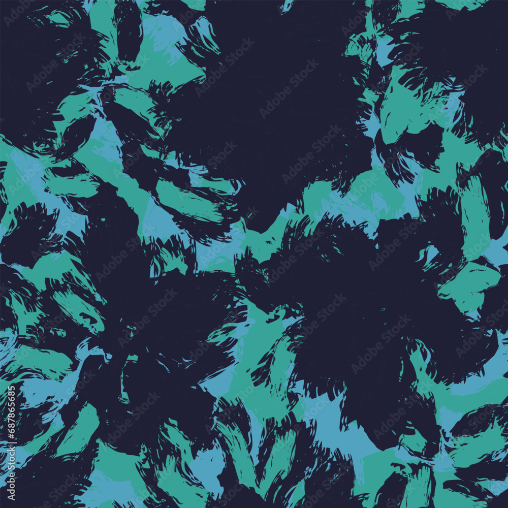 Abstract Floral seamless pattern design for fashion textiles, graphics, backgrounds and crafts
