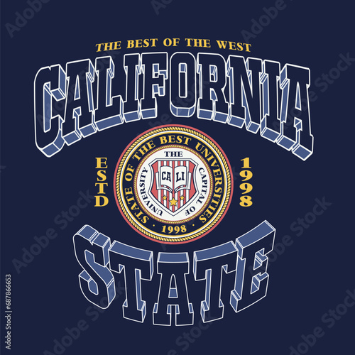 California random college varsity design