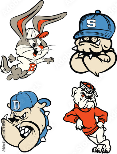 Varsity design mascots