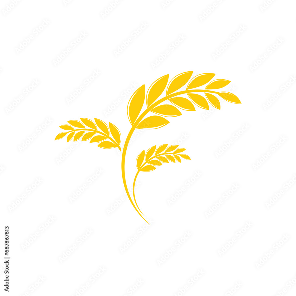 Agriculture wheat logo vector template symbol design Agriculture wheat logo vector template symbol design