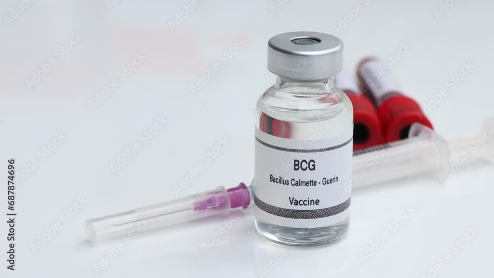BCG vaccine in a vial, immunization and treatment of infection, scientific experiment BCG vaccine in a vial, immunization and treatment of infection, scientific experiment