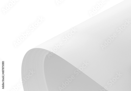 paper page curl  on transparent background png file