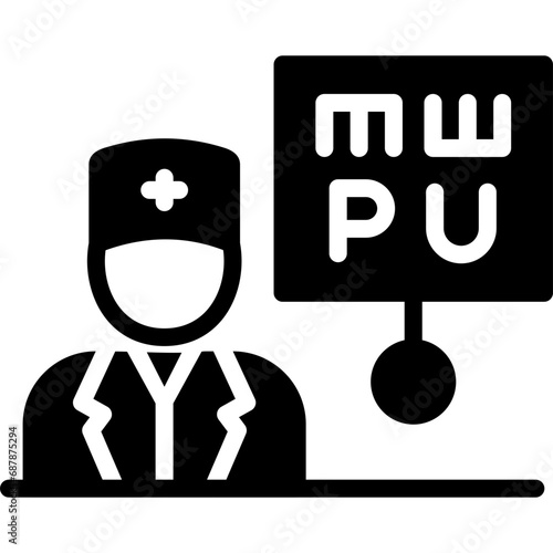 Ophthalmic Nurse Male Icon