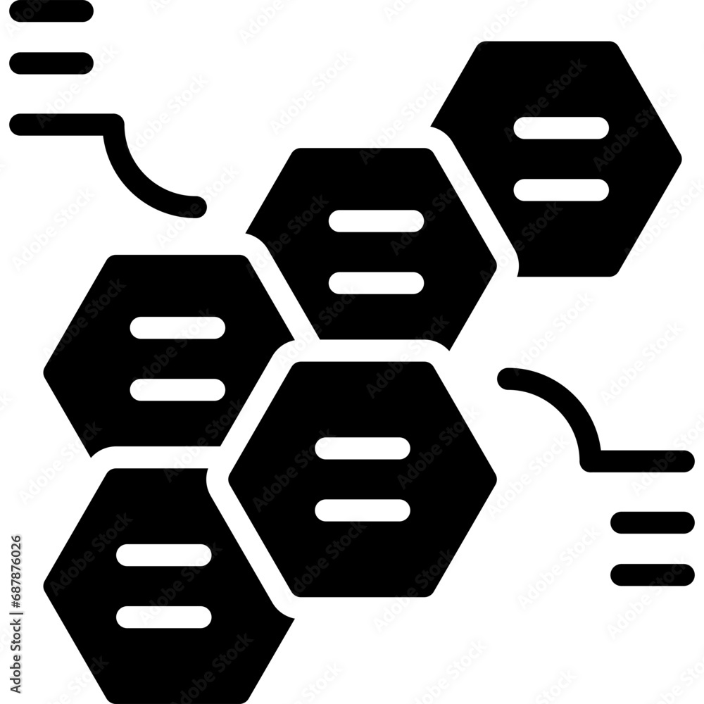 Alternating Hexagons Icon Alternating Hexagons Icon