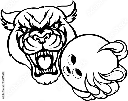 A panther cougar or jaguar ...