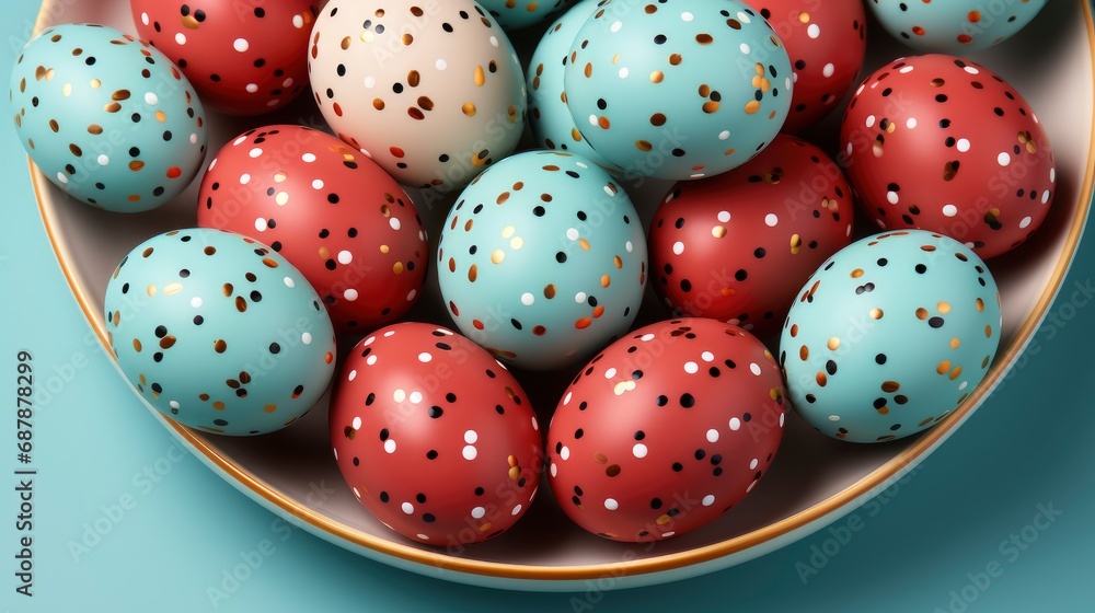 Seamless Easter Pattern Colored Decorated Eggs, HD, Background Wallpaper, Desktop Wallpaper