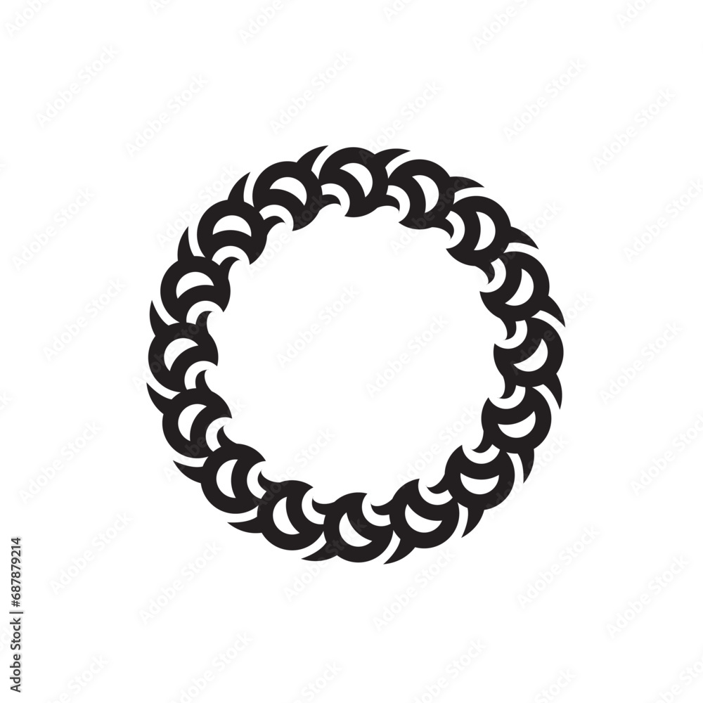 Ornamental circular frame element for related graphic design purpose. Ornamental circular frame element for related graphic design purpose.