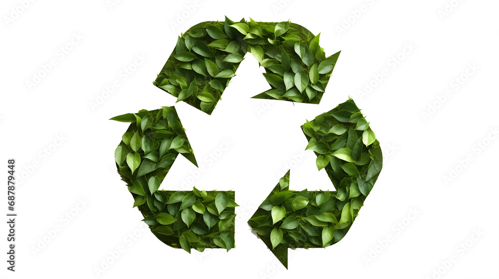 Eco-Friendly Emblem: Recycling with Nature's Touch Eco-Friendly Emblem: Recycling with Nature's Touch
