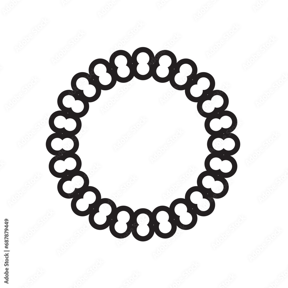 Ornamental circular frame element for related graphic design purpose. Ornamental circular frame element for related graphic design purpose.