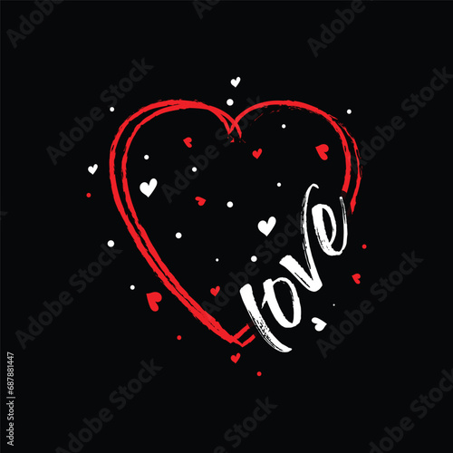 Love, valentine's day heart design, vector heart design, love designs for loving persons, print ready vector EPS file