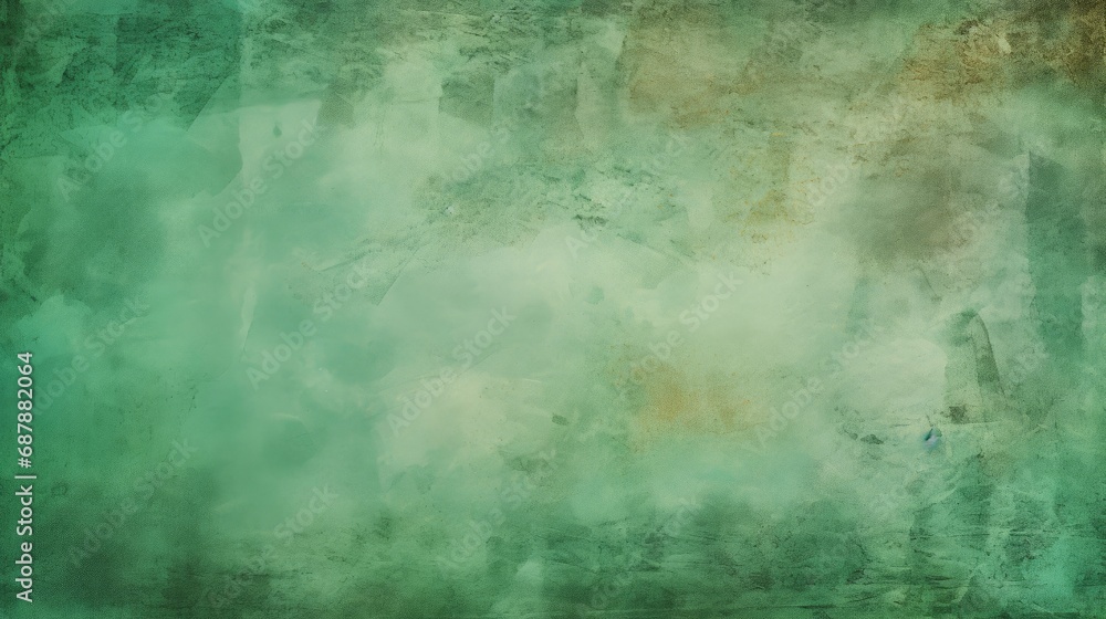 Soft Green and Gold Grunge Texture for Artistic Backgrounds