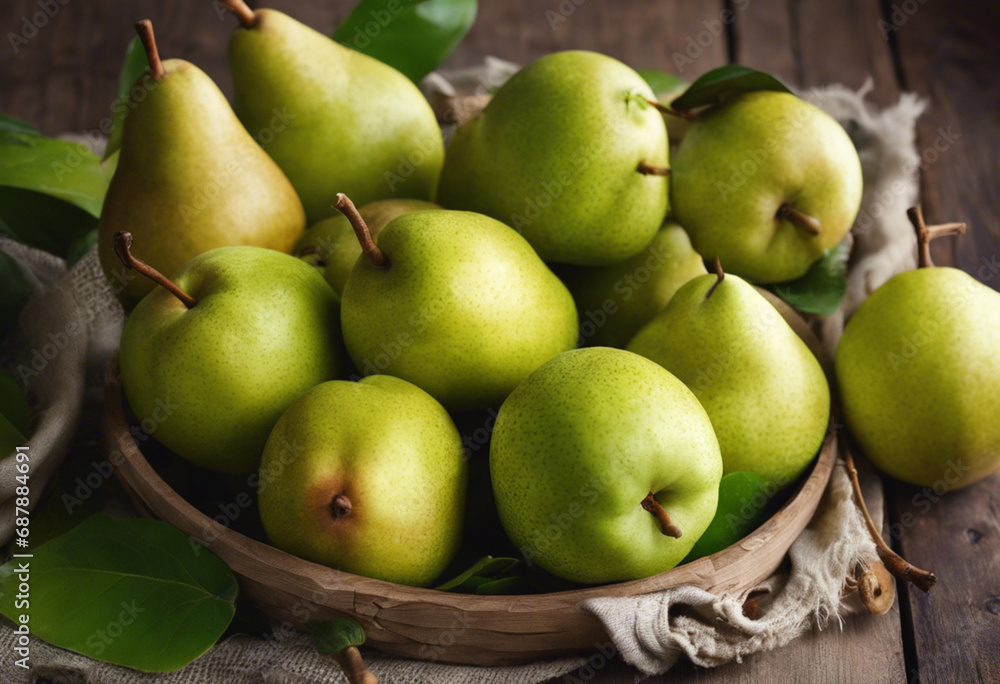 pears in a basket pears in a basket