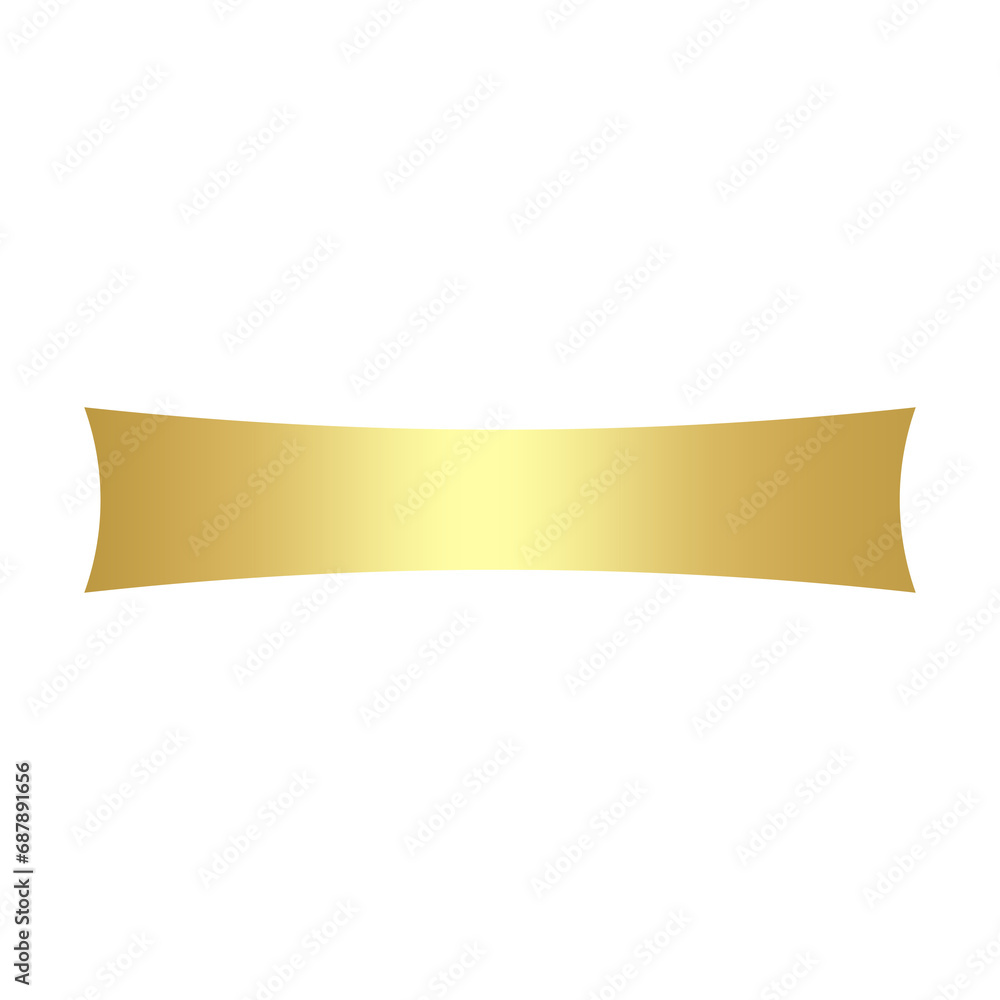 gold square banner bar and curve gold square banner bar and curve